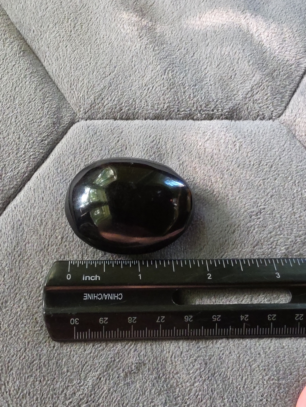 Black Obsidian palm stone
